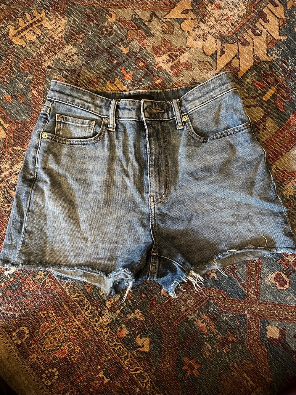 Uniqlo High Waisted Denim Shorts 25